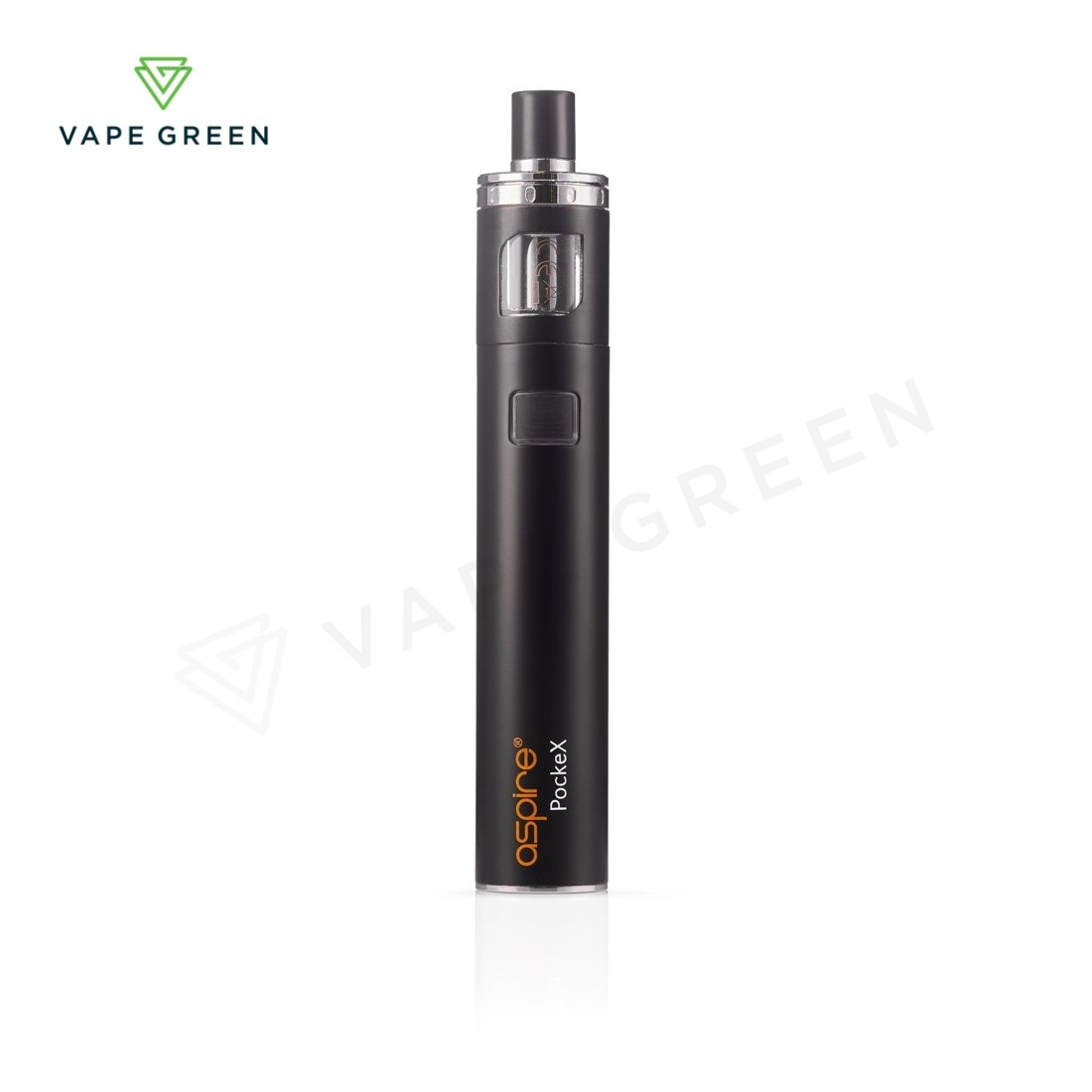 Aspire PockeX AIO vape kit, a classic pen-style e-cigarette for mouth-to-lung vaping.