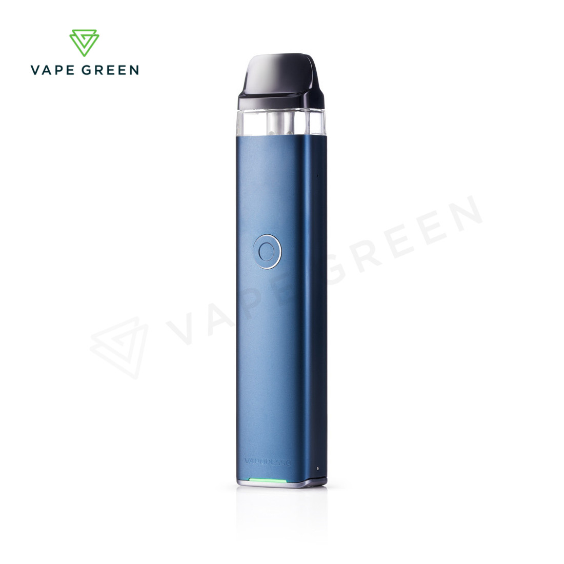 Vaporesso Xros 3 pod kit showing its sleek metallic finish and ergonomic mouthpiece.