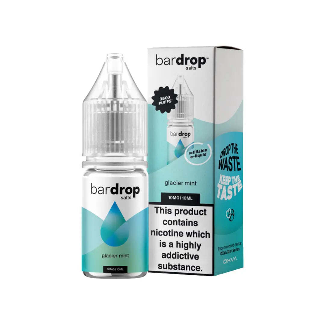 Glacier Mint Nic Salt E-Liquid by Bar Drop