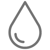 Grey outline of a liquid drop icon, representing Elf Bar e-liquid or juice capacity.