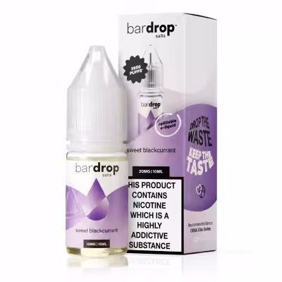 Sweet Blackcurrant Nic Salt by Bar Drop
