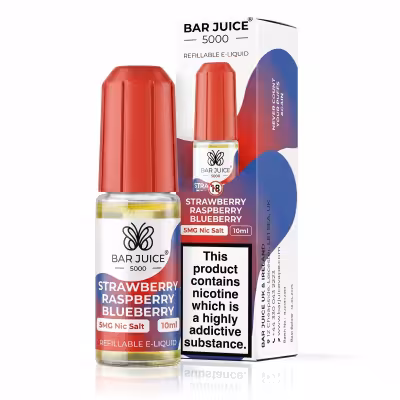 Strawberry Raspberry Blueberry Nic Salt E-Liquid by Bar Juice 5000