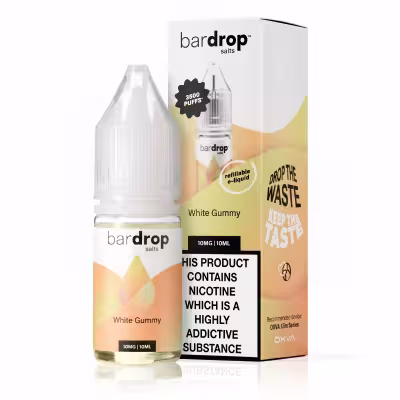 White Gummy Nic Salt by Bar Drop