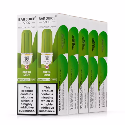 Fresh Mint Nic Salt E-Liquid by Bar Juice 5000 - 10 Pack