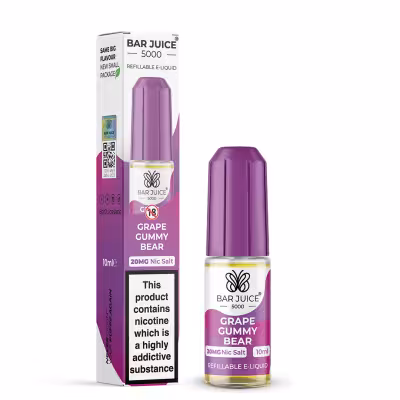Grape Gummy Bear Nic Salt E-Liquid by Bar Juice 5000