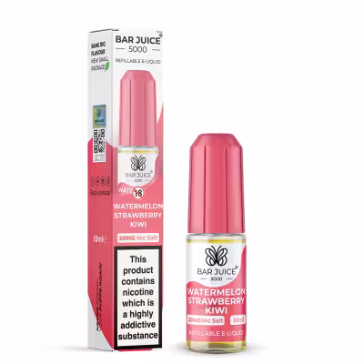 Watermelon Strawberry Kiwi Nic Salt E-Liquid by Bar Juice 5000