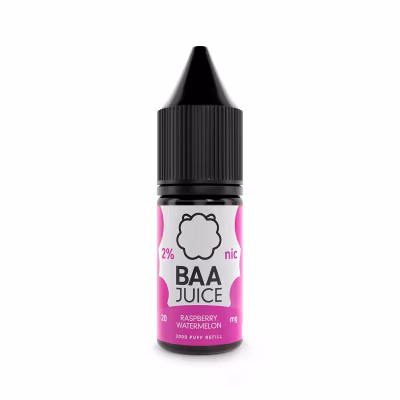 Raspberry Watermelon Nic Salt E-Liquid by Baa Juice