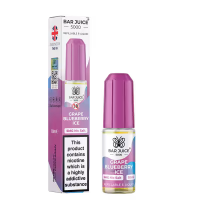 Grape Blueberry Ice Nic Salt E-Liquid by Bar Juice 5000
