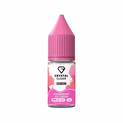 Strawberry Ice Cream Nic Salt E-Liquid by Crystal Clear