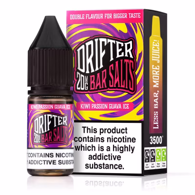 Kiwi Passion Guava Ice Nic Salt E-Liquid by Drifter Bar Salts