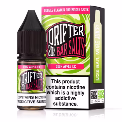Sour Apple Ice Nic Salt E-Liquid by Drifter Bar Salts