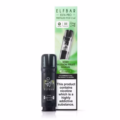 Kiwi Passionfruit Guava Prefilled Pods by Elf Bar Elfa Pro