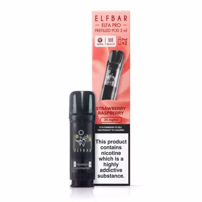 Strawberry Raspberry Prefilled Pods by Elf Bar Elfa Pro
