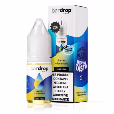 Blue Razz Lemonade Nic Salt E-Liquid by Bar Drop