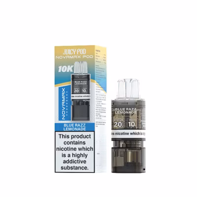 Blue Razz Lemonade Prefilled Pod Refill Pack by Juicy Pod Novamax 10K