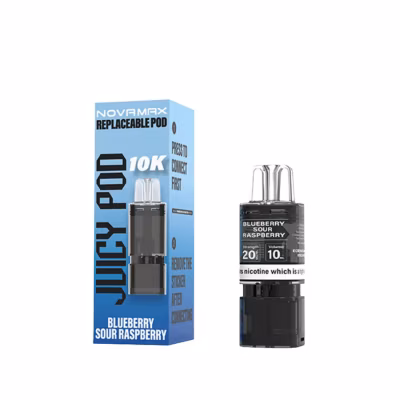 Blueberry Sour Raspberry Prefilled Pod Refill Pack by Juicy Pod Novamax 10K