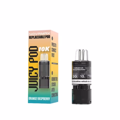 Orange Raspberry Prefilled Pod Refill Pack by Juicy Pod Novamax 10K