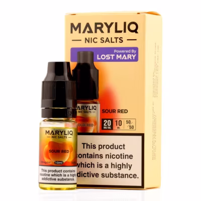 Sour Red Nic Salt E-Liquid by Lost Mary Maryliq