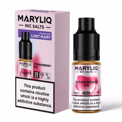 Strawberry Ice Nic Salt E-Liquid by Lost Mary Maryliq