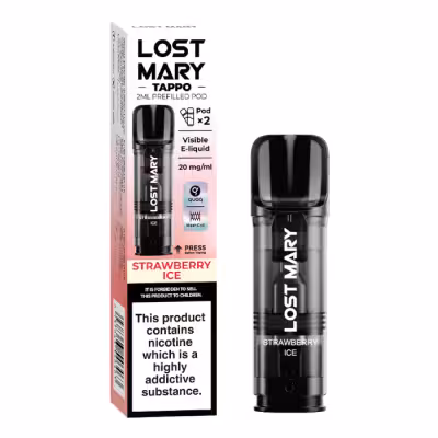 Strawberry Ice Prefilled Pods by Lost Mary Tappo