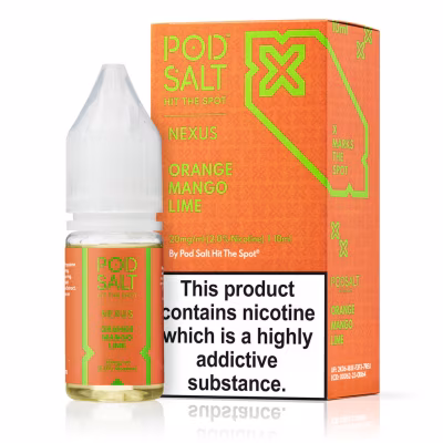 Orange Mango Lime Nic Salt E-Liquid by Nexus Pod Salt