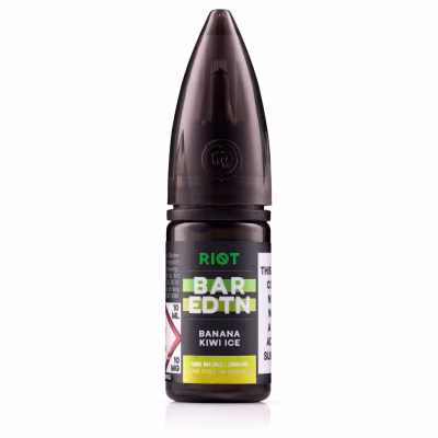 Banana Kiwi Ice Nic Salt E-Liquid by Riot BAR EDTN
