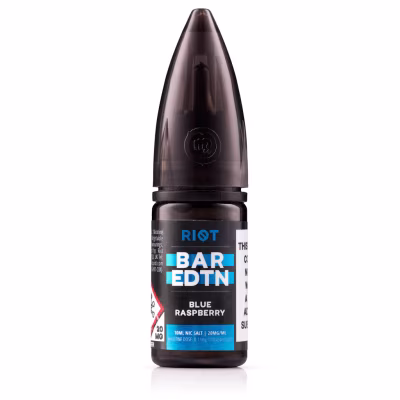 Blue Raspberry Nic Salt E-Liquid by Riot BAR EDTN - SAMPLE