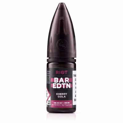 Cherry Cola Nic Salt E-Liquid by Riot BAR EDTN - SAMPLE