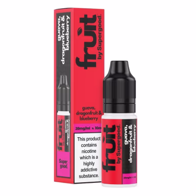 Guava, Dragonfruit & Blueberry Nic Salt E-Liquid by Supergood Fruit