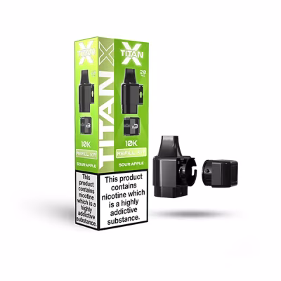 Sour Apple Prefilled Pod Refill Kit by Titan X
