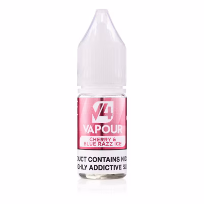 Cherry & Blue Razz Ice 50/50 E-Liquid by V4 Vapour