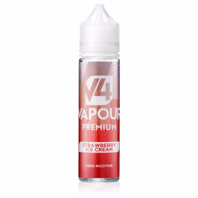 Strawberry Ice Cream Shortfill E-Liquid by V4 Vapour 50ml
