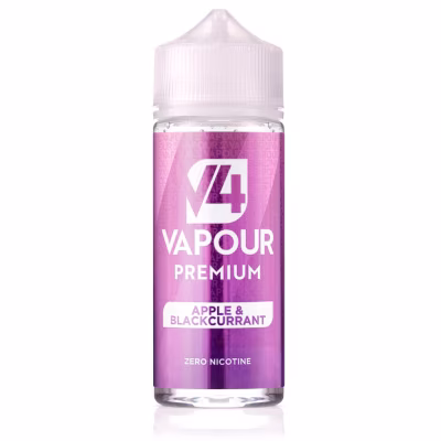 Apple & Blackcurrant Shortfill E-Liquid by V4 Vapour 100ml