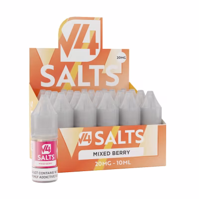 Mixed Berry Nic Salt E-Liquid by V4 Vapour - 20 Pack