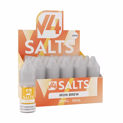 Iron Brew Nic Salt E-Liquid by V4 Vapour - 20 Pack