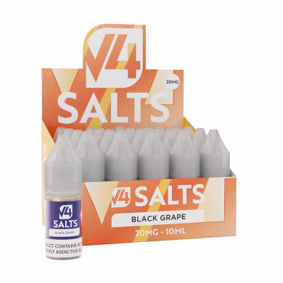 Black Grape Nic Salt E-Liquid by V4 Vapour - 20 Pack